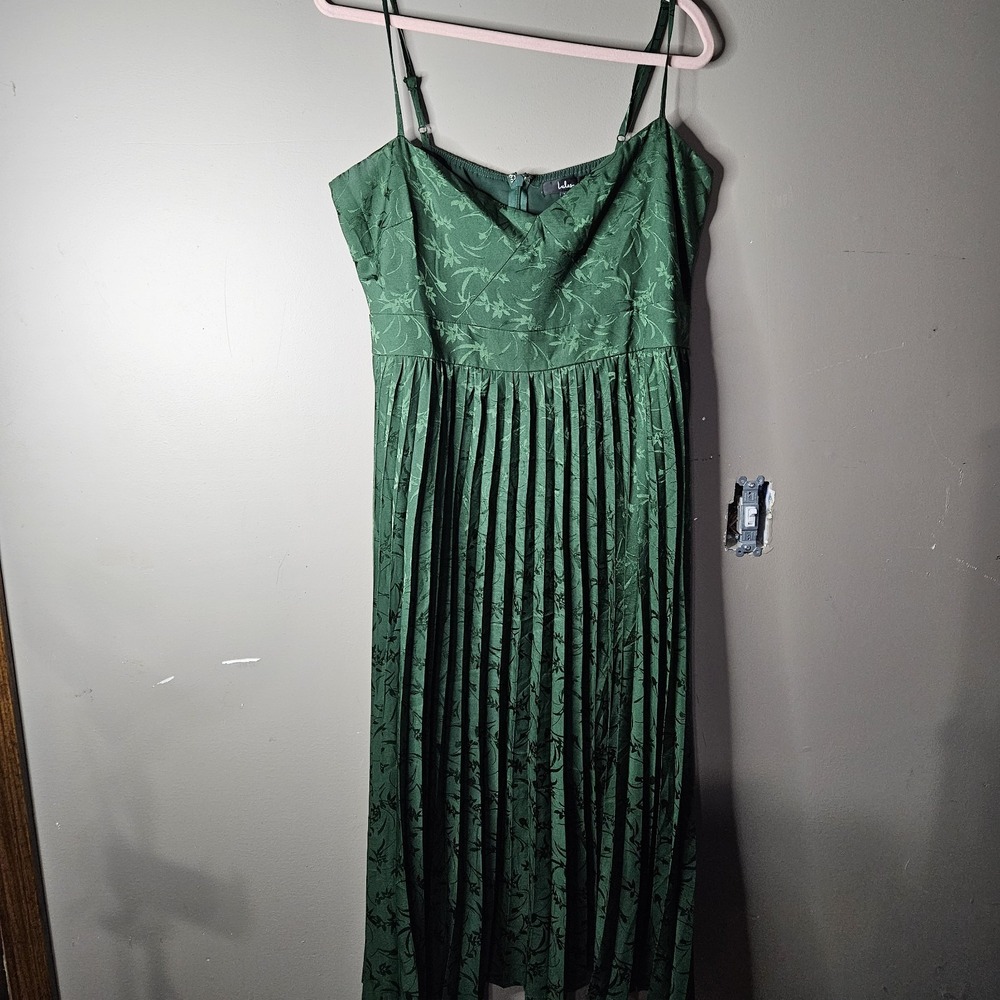 Lulus Women's Emerald Green Maxi Dress Ptp 20" Length 51"